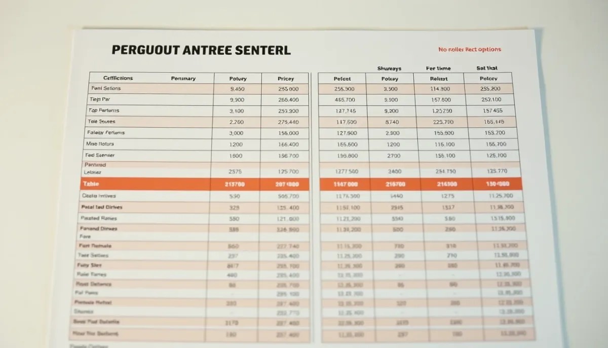Document technique avec prix et spécifications de coffres de volet roulant